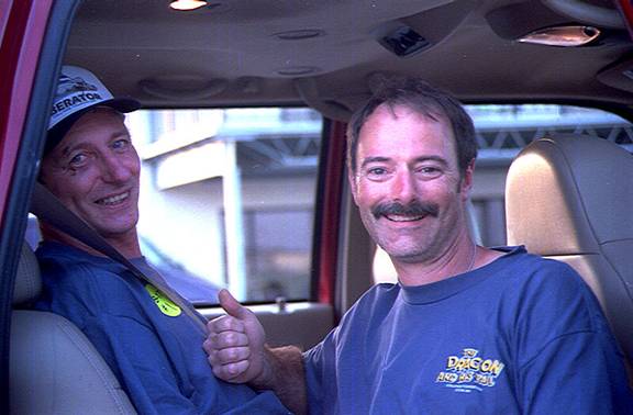 Myself & Randy, the flight engineer